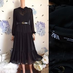 Zara Semi Sheer Dress